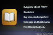 iBooks cho phép đọc sách trên nhiều thiết bị, đồng bộ đánh dấu trang giữa các thiết bị. 