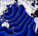 Ảnh của Trung tâm khí tượng thuỷ văn Mỹ cho thấy thời gian ước lượng sóng thần sẽ đến các địa điểm khác nhau. 